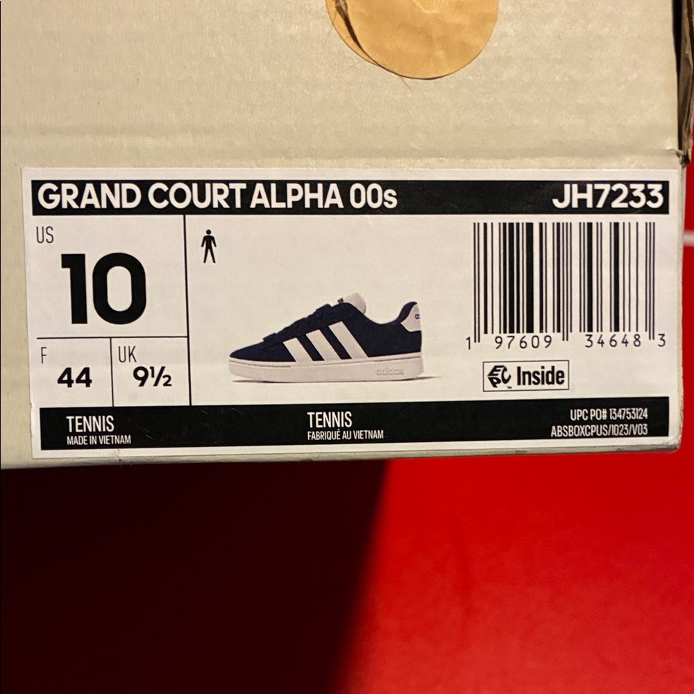 Adidas Grand Court Alpha 00s Men's Sneakers - Navy and White